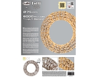 Corona Metallo 6000 Micro Led D 75 Addobbi Natalizi