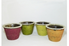 Vaso Cemento Colorato D. 17.5