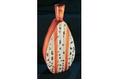 Vaso Ovale In Cotto Etnico 65 Cm