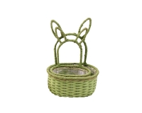Cesto Coniglio S/2 Decorazione Primavera Pasqua