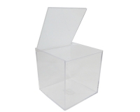 Scatola Plexiglass Quadra 6x6x6 Cm Trasparente Bomboniere Fai Da Te