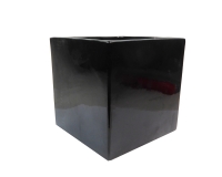 Cubo Ceramica Nero 26x26x26 Composizioni Floreali