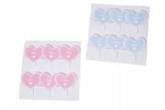 Mollettine Baby Cuore Pz 6
