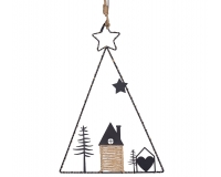 Decorazione Albero Casetta Luci H 41 Addobbi Natale