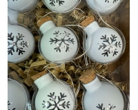 Filo 12 Sfere Decorative D 2,5 Mt 1,10 Addobbi Palle Natale