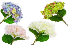 Ortensia Real Touch H.60 Cm D.20 Cm Fiori Artificiali Decorazione Wedding
