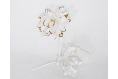 Fiore Cotone Avorio/oro Avorio/arg. Pz12