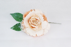 Pick Rosa Eden Media 25 Cm Fiore 15 Cm Sintetico Fai Da Te 