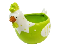 Vaso Ceramica Gallina Piccola Decorazione Primavera Pasqua