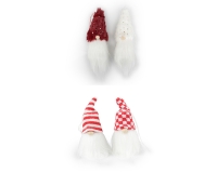 Gnomi Furry Pz 4 Decorazione Composizione Addobbi Natale