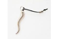 10 Cornetti Silver Da 5 Cm Con Laccetto