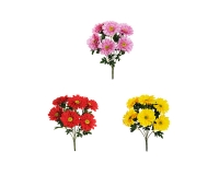 Bush Gerbere Cm 48 Fiori Artificiali Composizione Floreale Riti