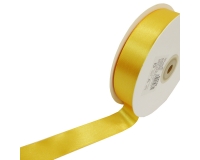 Nastro In Doppio Raso Alto 25 Mm Per 50 Metri Crema Caldo