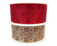Nastro Stella Glitter Mm 40 Mt 20 Decorazioni Natale