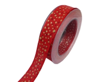 Nastro Tessuto Pallini Mm 26 Mt 20 Natale Compleanno