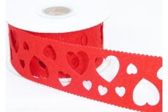 Nastro Panno Forato Cuori Cm 4x5 Mt