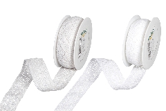 Nastro Pizzo Cotone Mm 20 Mt 5 Confezionamento Decoro Bomboniere