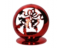 Porta Tea Light Metal Rosso Decorazioni Addobbi Allestimenti Natale