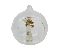 Angelo Sfera Cm 8,7 Pz 4 Palla Di Natale Decoratva