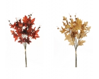 Mazzo Acero 3 Rami Pianta Artificiale Composizione Floreale Autunno