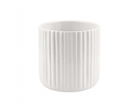 Vasetto Ceramica Bianco Assortito D 7 H 6,5 Composizione Floreale