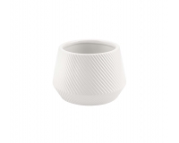 Vasetto Ceramica Bianco Assortito D 7 H 6,5 Composizione Floreale
