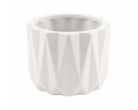 Vasetto Ceramica Bianco Assortito D 7 H 6,5 Composizione Floreale