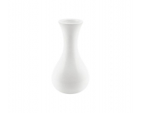 Vaso Monofiore 15x8x8 Ceramica Bianco Decorazione Composizione Floreale