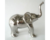 Elefante In Ceramica Silver Grande 22x9x22 Cm