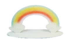Espositore Arcobaleno Cm 55x34 In Legno Decorazione Arredo Evento