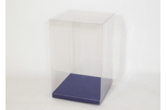 10 Scatole Trasparente Fondo Avorio 10x10x14 Cm