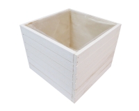 Cassetta Legno 18x18 Decorazione Creativa Composizione Floreale