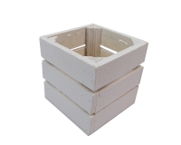 Cassettina Mignon Legno Bianco Quadrata 7x6 Cm
