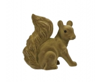 Scoiattolo Floccato Cm 19 Decorazioni Addobbi Natale