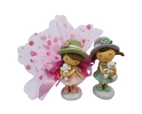 Bomboniera Sacchetto Comunione Cresima Bambina Piccolo Tulle Fiori
