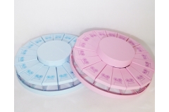 Torta Pvc Rosa/celeste 18 Più 1 Centrale