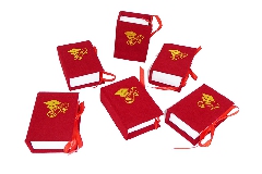 Pz 6 Astuccio Libro Laurea Portaconfetti 5,5x8xH.3 Cm Vellutato