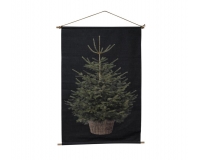Pannello Albero 40x60 Da Appendere Tessuto Albero Natale