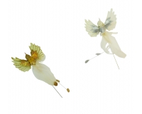 Colibriì In Volo Glitter Palla Albero Natale