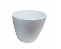 Vaso Bianco Shine D 24,5 H 21 Decorazione Composizione Floreale
