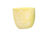 Vaso Pastello Fiori D 13,5 H 12,5 Composizione Floreale