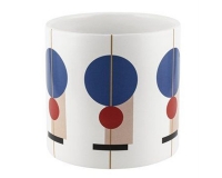 Vaso Geometrie D 13,5 H 13 Decorazioni Composizione Floreale