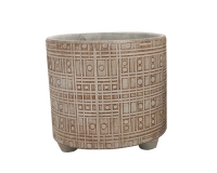 Vaso Piedini D. 14  H. 13 Fantasia Rotondo Quadrato Composizione Floreale