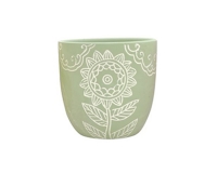 Vaso Pastello Fiori D 13,5 H 12,5 Composizione Floreale