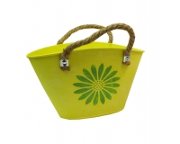 Borsa Latta Fiore 20x13x12 Decorazione Primavera Pasqua Addobbi