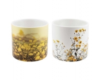 Vaso Fiori D 13,5 H 13 Decorazione Composizione Floreale Addobbi