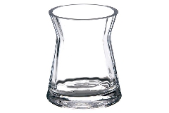 Vaso Vetro Ottico H.13 D.10.5 Cm Decorazione Arredo Casa