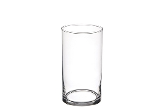Cilindro In Vetro Trasparente D. 8 H. 25 Cm Decorazione Arredo Wedding