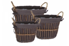 Cesto Stoffa Ovale Alto S/3