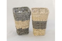 Vaso Base Quadra rope Da 13x13x20 Cm